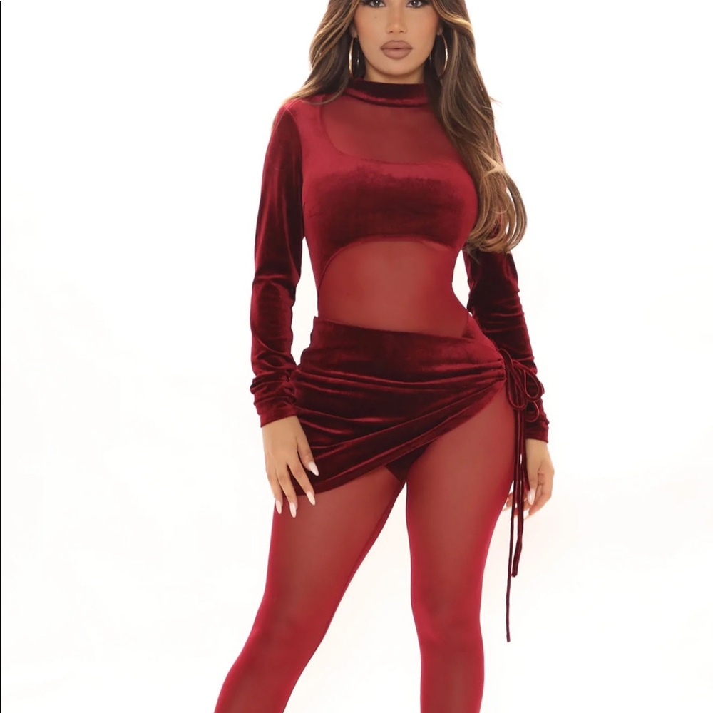 All wrapped in velvet jumpsuit fashion nova